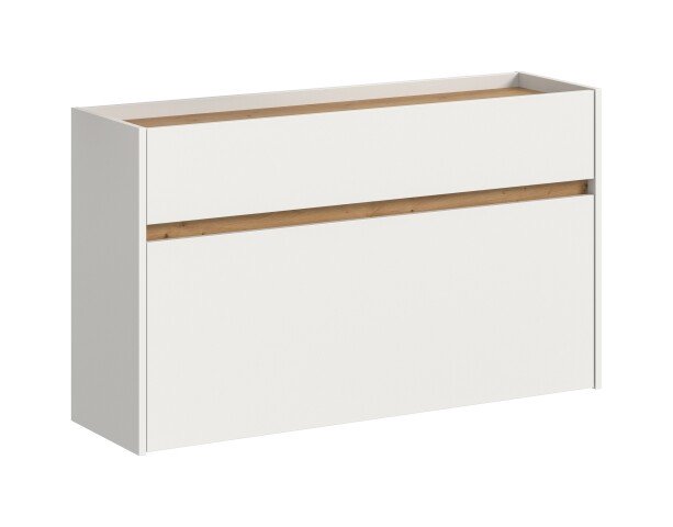 Schuhkommode >Drive< in Weiß - 61x110x32cm (BxHxT)