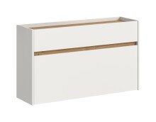 Schuhkommode >Drive< in Weiß - 61x110x32cm...