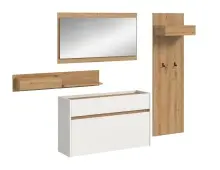 Garderoben-Set >Drive< in Weiß - 192x205x32cm...