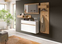 Garderoben-Set >Drive< in Weiß - 192x205x32cm...