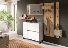 Garderoben-Set >Drive< in Weiß - 192x236x32cm...