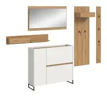 Garderoben-Set >Drive< in Weiß - 192x236x32cm...