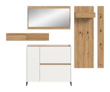 Garderoben-Set >Drive< in Weiß - 192x236x32cm...