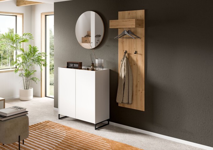 Garderoben-Set >Drive< in Weiß - 197x175x32cm (BxHxT)