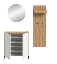 Garderoben-Set >Drive< in Weiß - 197x175x32cm (BxHxT)