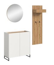 Garderoben-Set >Drive< in Weiß - 197x175x32cm (BxHxT)