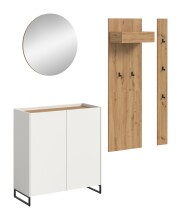 Garderoben-Set >Drive< in Weiß - 197x206x32cm...