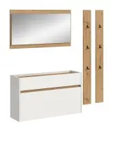 Garderoben-Set >Drive< in Weiß - 192x172x32cm...