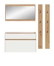 Garderoben-Set >Drive< in Weiß - 192x172x32cm (BxHxT)