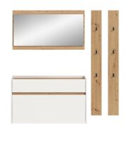 Garderoben-Set >Drive< in Weiß - 192x172x32cm (BxHxT)