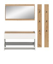 Garderoben-Set >Drive< in Weiß - 192x172x32cm (BxHxT)