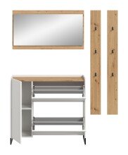 Garderoben-Set >Drive< in Weiß - 192x172x32cm (BxHxT)