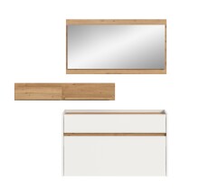 Garderoben-Set >Drive< in Weiß - 192x140x32cm (BxHxT)