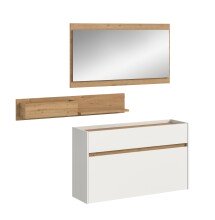 Garderoben-Set >Drive< in Weiß - 192x140x32cm...