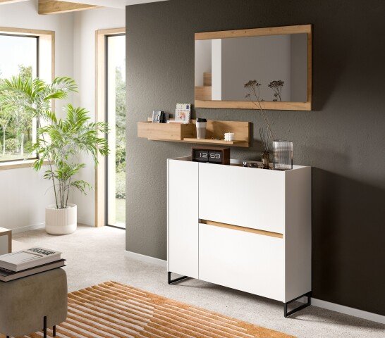 Garderoben-Set >Drive< in Weiß - 192x140x32cm (BxHxT)