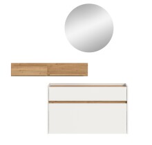 Garderoben-Set >Drive< in Weiß - 197x140x32cm (BxHxT)