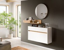 Garderoben-Set >Drive< in Weiß - 197x140x32cm...