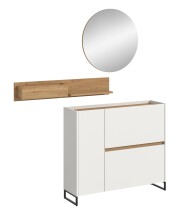 Garderoben-Set >Drive< in Weiß - 197x140x32cm (BxHxT)