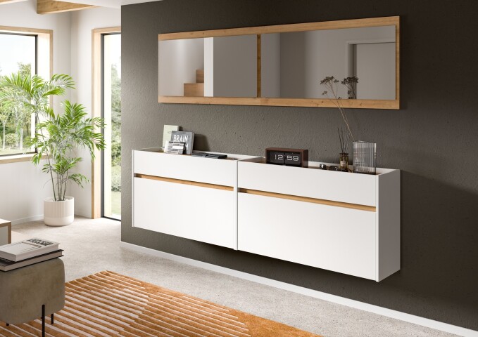 Garderoben-Set >Drive< in Weiß - 192x220x32cm (BxHxT)