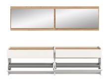 Garderoben-Set >Drive< in Weiß - 192x220x32cm (BxHxT)