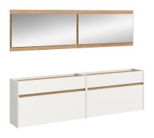 Garderoben-Set >Drive< in Weiß - 192x220x32cm...