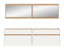 Garderoben-Set >Drive< in Weiß - 192x220x32cm (BxHxT)