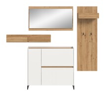 Garderoben-Set >Drive< in Weiß - 192x175x32cm (BxHxT)