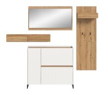 Garderoben-Set >Drive< in Weiß - 192x175x32cm (BxHxT)