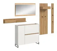 Garderoben-Set >Drive< in Weiß - 192x236x32cm...