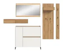 Garderoben-Set >Drive< in Weiß - 192x236x32cm...