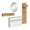 Garderoben-Set >Drive< in Weiß - 197x205x32cm...