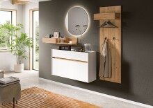 Garderoben-Set >Drive< in Weiß - 197x205x32cm...