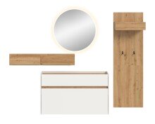 Garderoben-Set >Drive< in Weiß - 197x205x32cm (BxHxT)