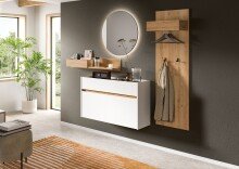 Garderoben-Set >Drive< in Weiß - 197x205x32cm...