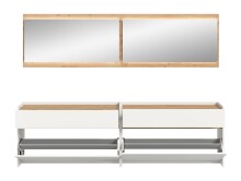 Garderoben-Set >Drive< in Weiß - 192x220x32cm (BxHxT)