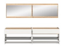 Garderoben-Set >Drive< in Weiß - 192x220x32cm (BxHxT)