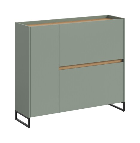 Schuhkommode >Drive< in Salbei - 97x110x32cm (BxHxT)