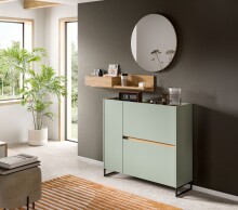 Schuhkommode >Drive< in Salbei - 97x110x32cm (BxHxT)