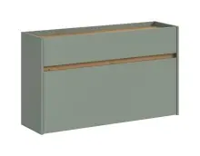 Schuhkommode >Drive< in Salbei - 61x110x32cm (BxHxT)