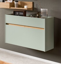 Schuhkommode >Drive< in Salbei - 61x110x32cm (BxHxT)