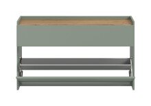 Schuhkommode >Drive< in Salbei - 61x110x32cm (BxHxT)
