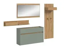 Garderoben-Set >Drive< in Salbei - 192x205x32cm...