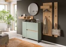 Garderoben-Set >Drive< in Salbei - 197x236x32cm...
