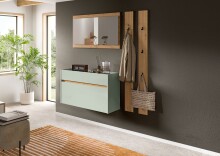 Garderoben-Set >Drive< in Salbei - 192x172x32cm...