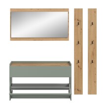 Garderoben-Set >Drive< in Salbei - 192x172x32cm (BxHxT)