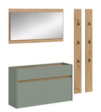 Garderoben-Set >Drive< in Salbei - 192x172x32cm (BxHxT)