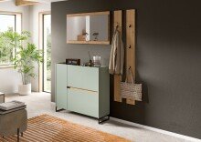Garderoben-Set >Drive< in Salbei - 192x172x32cm...