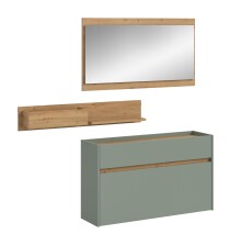 Garderoben-Set >Drive< in Salbei - 192x140x32cm (BxHxT)