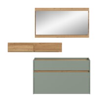 Garderoben-Set >Drive< in Salbei - 192x140x32cm (BxHxT)