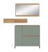 Garderoben-Set >Drive< in Salbei - 192x140x32cm (BxHxT)